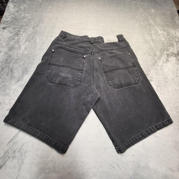 Godbody Denim Technology Shorts Mens 32 Black Long Bermuda 5-Pocket Zip Fly - Picture 7 of 8